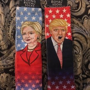 Trump Hilary socks